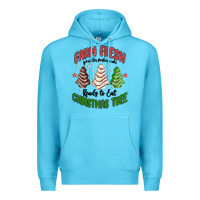 Ocean Blue farm fresh christmas tree Premium Hoodie - MaliasSmallBusiness
