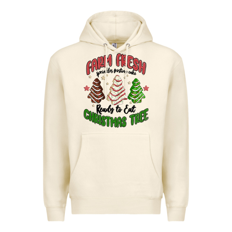 Farm Fresh Christmas Tree Premium Hoodie by MaliasSmallBusiness | Teevron