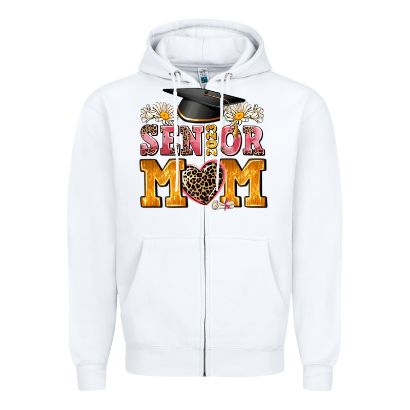 Senior Mom 2023 Zipper Hoodie by AdoDesignShop | Teevron