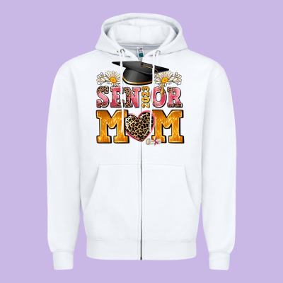 Senior Mom 2023 Zipper Hoodie Designed By Adodesignshop