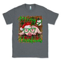 Charcoal Heather merry christmas baby pig Classic Tee - RanaPortraitStore