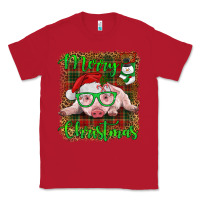 Red merry christmas baby pig Classic Tee - RanaPortraitStore