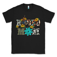 Black western rodeo bullfighter mom turquoise gemstones  sunflowers Classic Tee - BarkalooDesign