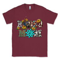 Burgundy western rodeo bullfighter mom turquoise gemstones  sunflowers Classic Tee - BarkalooDesign