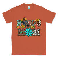 Copper western rodeo bullfighter mom turquoise gemstones  sunflowers Classic Tee - BarkalooDesign