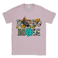Lilac western rodeo bullfighter mom turquoise gemstones  sunflowers Classic Tee - BarkalooDesign