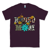 Plum western rodeo bullfighter mom turquoise gemstones  sunflowers Classic Tee - BarkalooDesign