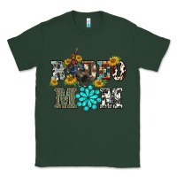 Sports Green western rodeo bullfighter mom turquoise gemstones  sunflowers Classic Tee - BarkalooDesign