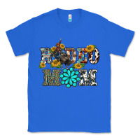 True Royal western rodeo bullfighter mom turquoise gemstones  sunflowers Classic Tee - BarkalooDesign