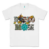 White western rodeo bullfighter mom turquoise gemstones  sunflowers Classic Tee - BarkalooDesign