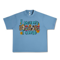 Pebble Blue i swear because i care Urban Heavy Tee - Zillion Design Studio
