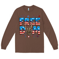 Chestnut Freedom rock hand Long Sleeve Tee - Neo Western