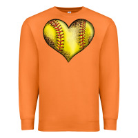 Carrot softball heart Premium Sweatshirt - LillyAllenDesigns