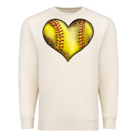 Softball Heart Premium Sweatshirt | Teevron