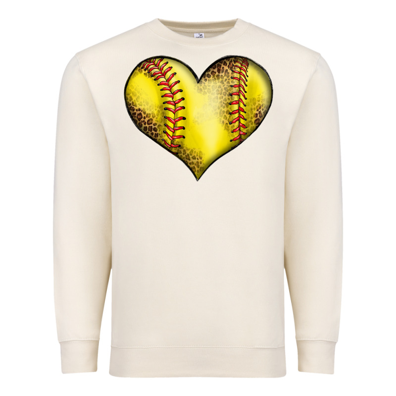 Softball Heart Premium Sweatshirt by LillyAllenDesigns | Teevron