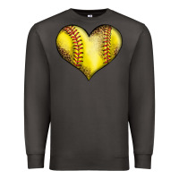 Smoke softball heart Premium Sweatshirt - LillyAllenDesigns