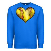 True Royal softball heart Premium Sweatshirt - LillyAllenDesigns