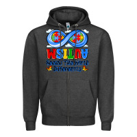 Charcoal Heather autism infinity seeing the world differently Zipper Hoodie - JahusDesignShop