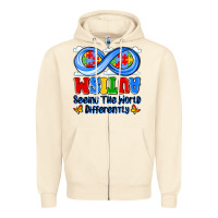 Sandshell autism infinity seeing the world differently Zipper Hoodie - JahusDesignShop