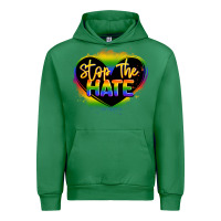 Emerald stop the hate pride lgbtq heart Urban Hoodie - LillyAllenDesigns