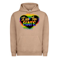 Pigment Burro stop the hate pride lgbtq heart Urban Hoodie - LillyAllenDesigns