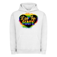 Pigment Lunar Rock stop the hate pride lgbtq heart Urban Hoodie - LillyAllenDesigns