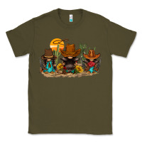 Army Green western gnomies Classic Tee - FaDigitalArtStudio