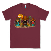 Burgundy western gnomies Classic Tee - FaDigitalArtStudio