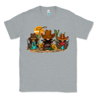 Heather Grey western gnomies Classic Tee - FaDigitalArtStudio