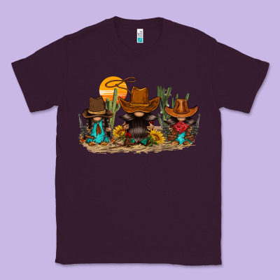 Western Gnomies Classic Tee Designed By Fadigitalartstudio