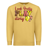 Antique Gold Look Pretty Play Dirty Premium Sweatshirt - LillyAllenDesigns