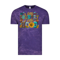 Cloud Purple a little country a little hood Vintage Tee - texasbilliewilder