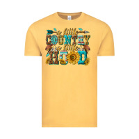Vintage Mustard a little country a little hood Vintage Tee - texasbilliewilder