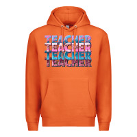 Carrot teacher stacked Premium Hoodie - NancyCooperArtShop