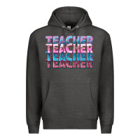 Charcoal Heather teacher stacked Premium Hoodie - NancyCooperArtShop