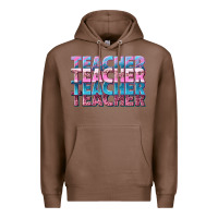 Chestnut teacher stacked Premium Hoodie - NancyCooperArtShop