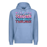 Colony Blue teacher stacked Premium Hoodie - NancyCooperArtShop