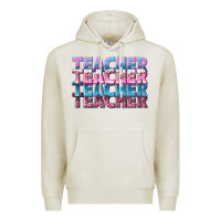 Oatmeal Heather teacher stacked Premium Hoodie - NancyCooperArtShop
