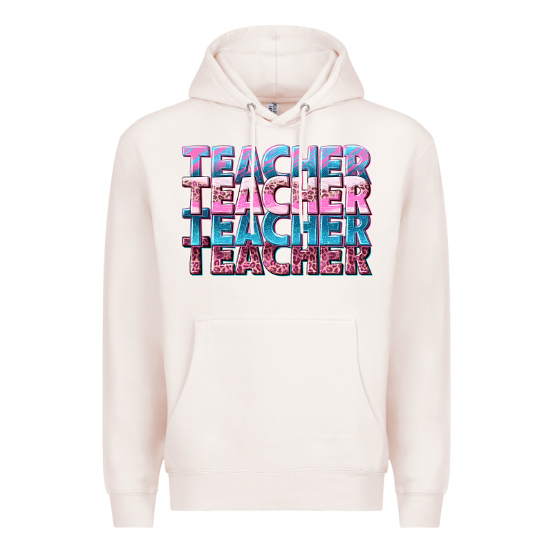 Teacher Stacked Premium Hoodie by NancyCooperArtShop | Teevron