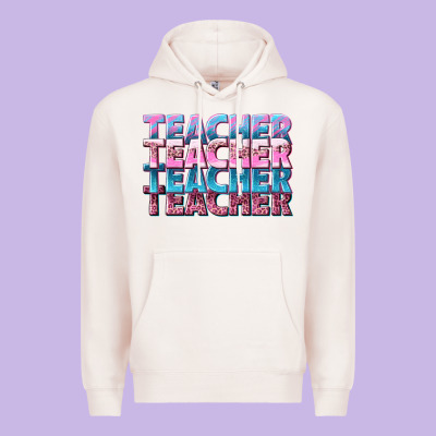 Teacher Stacked Premium Hoodie Designed By Nancycooperartshop