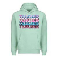 Seafoam teacher stacked Premium Hoodie - NancyCooperArtShop