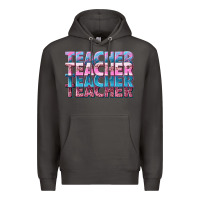 Smoke teacher stacked Premium Hoodie - NancyCooperArtShop