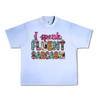 Grape Ice i speak fluent sarcasm Urban Heavy Tee - Zillion Design Studio