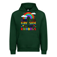 Forest Green come to the gay side we have rainbows Urban Hoodie - LillyAllenDesigns