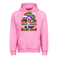 Fuchsia Pink come to the gay side we have rainbows Urban Hoodie - LillyAllenDesigns