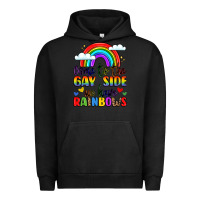 Pigment Black come to the gay side we have rainbows Urban Hoodie - LillyAllenDesigns