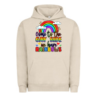 Pigment French Oak come to the gay side we have rainbows Urban Hoodie - LillyAllenDesigns