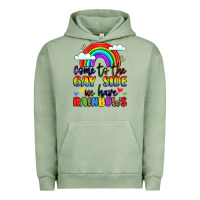 Pigment Oil Green come to the gay side we have rainbows Urban Hoodie - LillyAllenDesigns
