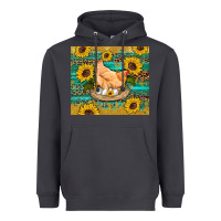 Smoke western farm chicken coop animals sunflowers leopard turquoise wooden Heavyweight Hoodie - Artiststas