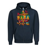 Navy papa cito cinco de mayo Zipper Hoodie - AdoDesignShop